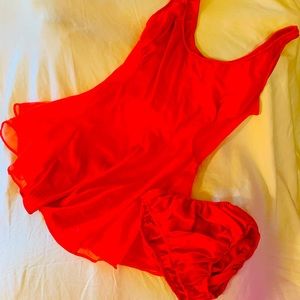 VINTAGE Blanche by Ralph Montenero Red Teddy Panty